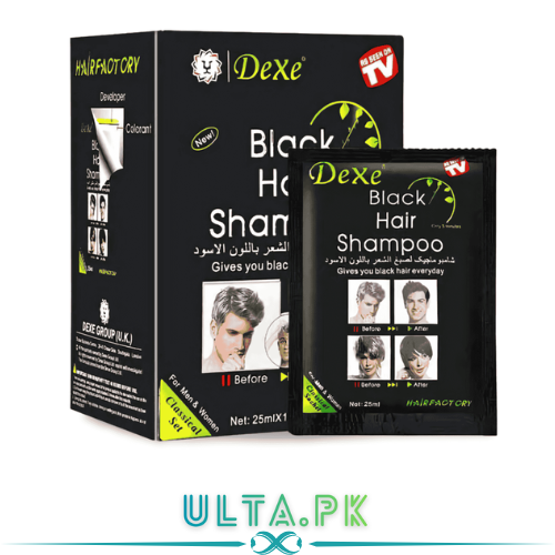 images Black Hair Shampoo-Dexe Black Hair Shampoo For Natural Hair, Temporary Instant Hair Dye Maintain For Men And Women