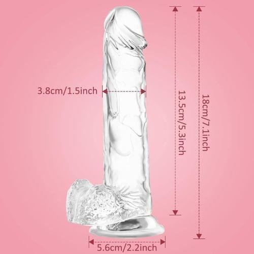 7-1-inch-dildo-realistic-clear-silicone-cup-in-pakistan