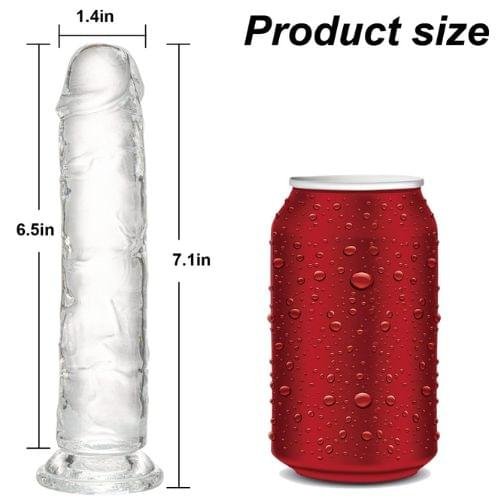 Buy Yoozipai 7.1 Inch Clear TPE Dildo Online In Pakistan