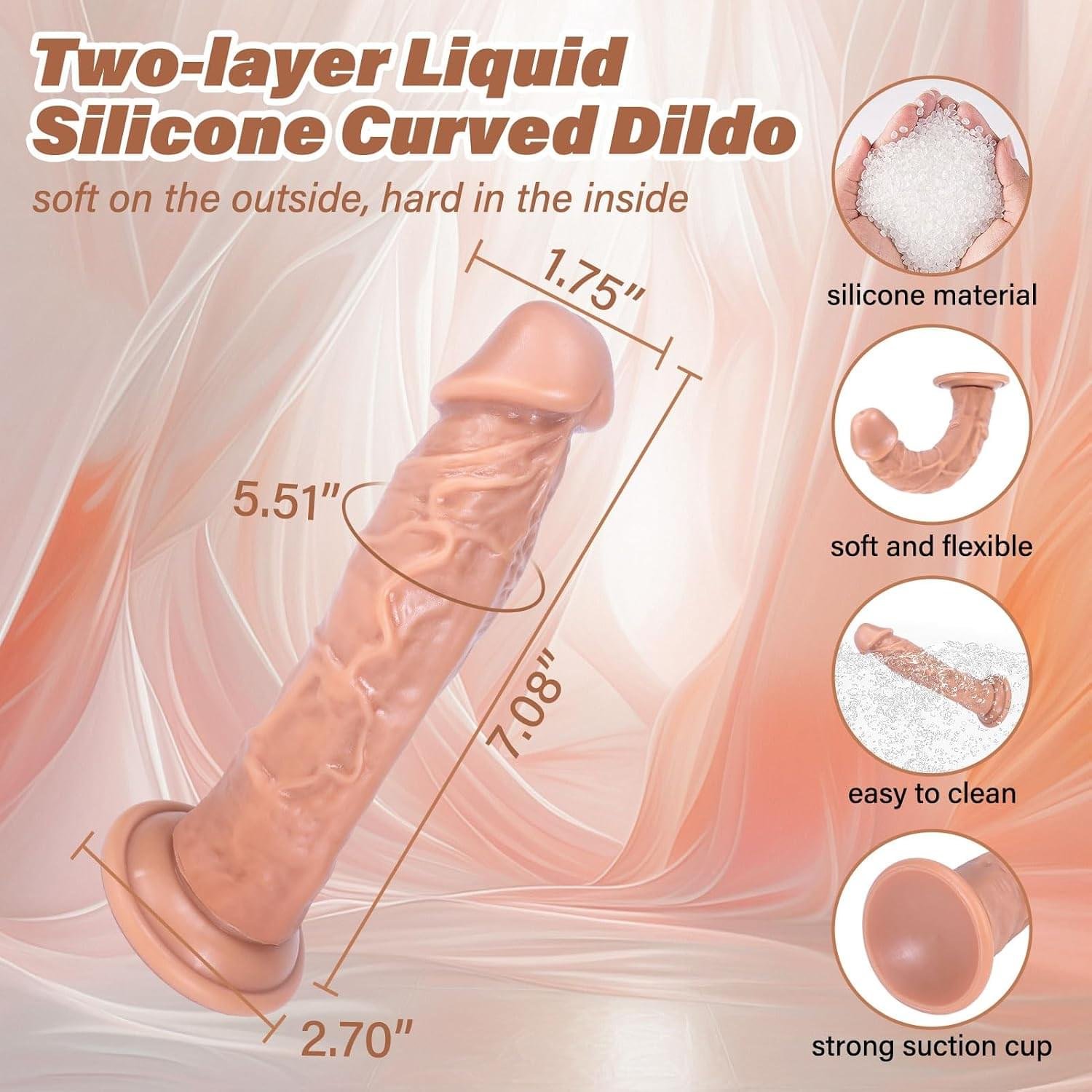 7 Inch G spot Anal Peneration Dildo