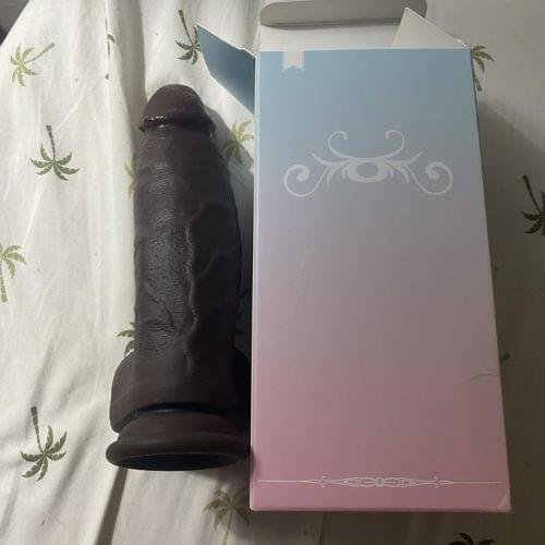 8-66-inch-vibrating-realistic-black-thick-silicone-dildo