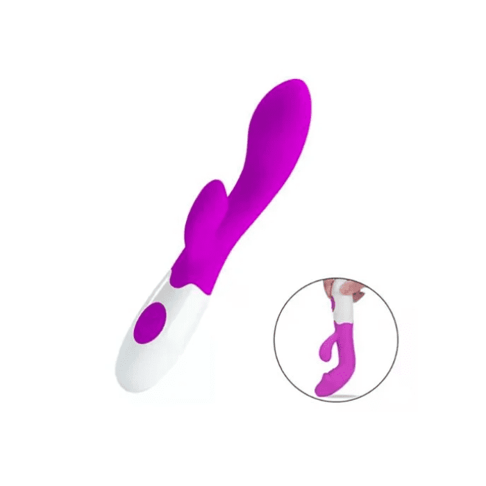 6 Inch Silicone Rabbit Heating Vibrator