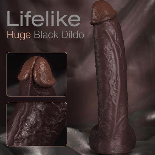 realistic-huge-big-black-dildo-sex-toys