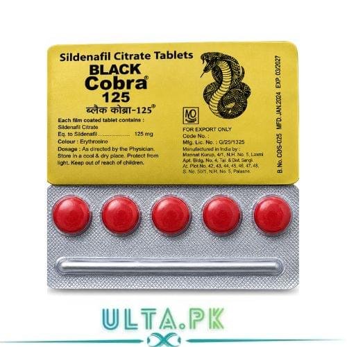 Black Cobra 125mg Tablets – Sildenafil Citrate