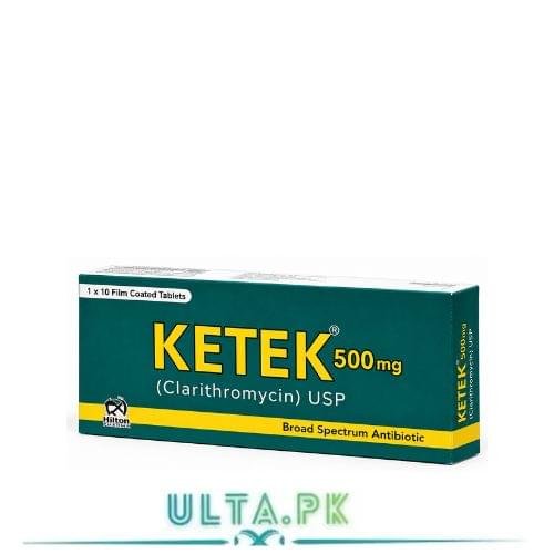 KETEK 500mg Antibiotic Clarithromycin USP Tablets